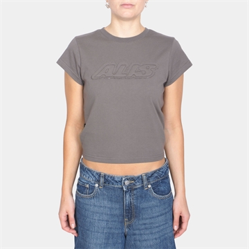 Alis Oliiey Baby Tee w/Patch Dark Grey